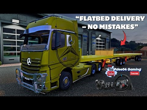 Mercedes-Benz Actros MP4 3342 Flatbed Haul 🚛 | Realistic ETS2 African Trucking 🇿🇦 #ETS2 #TruckSim