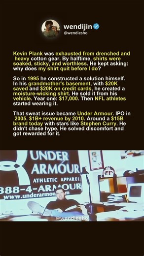 Kevin Plank Built Under Armour #shorts #UnderArmour #Entrepreneur