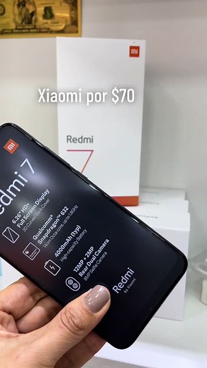 Xiaomi Redmi 7 por $70 - Memoria de 32GB, Cámara de 12 MP y Garantía - ¡Llévatelo ya!