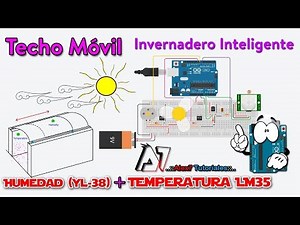 Sensor Humedad YL-38 y Temperatura LM35 con Motores | ARDUINO Invernadero Inteligente