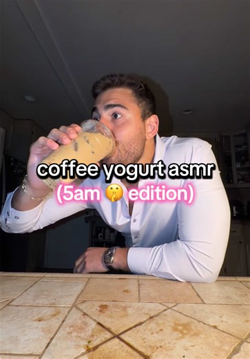 Epic asmr vibes #coffeeyogurt | yogurt