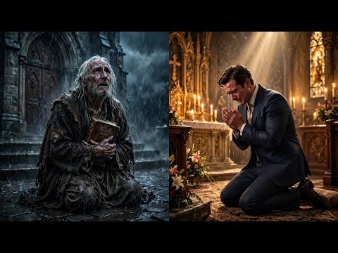 He Rejected A Beggar At The Church Door - What Happened Next Made Him Fall To His Knees