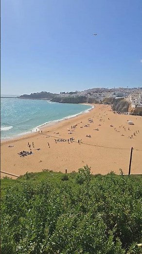 Albufeira Beach, one of the most famous in Portugal.
