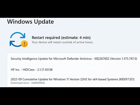 Fix Windows 11 Update Error 0x800f0806