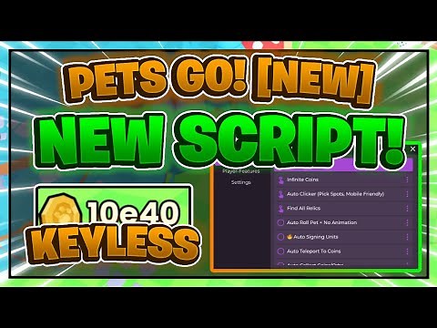 Pets Go! Script GUI / Hack | DUPE | AUTOFARM + INFINITE GEMS | *PASTEBIN 2024*