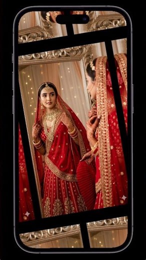 New Trending Bride Look 😍 Gemini Prompt AI Magic 👰 😱 #shorts #GeminiPrompt #AIEditing