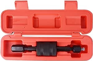 DAYUAN Diesel Injector Puller Tool with Slide Hammer, Fuel Injector Remover with M8 M12 M14 Thread Adapters