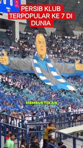 Persib Klub Terpopuler Ke 7 di dunia #viral #persib #football #vikings #bobotoh #beritabola #shorts