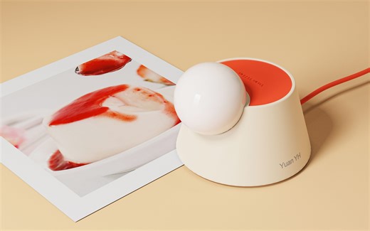 产品设计大一学生用了两天时间，从方案、犀牛建模、keyshot渲染到设计表达