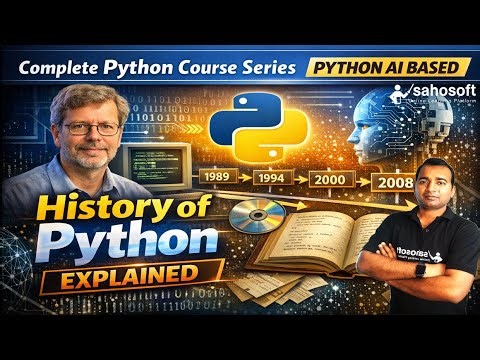 History of Python Explained in Hindi | Origin, Versions & Creator of Python