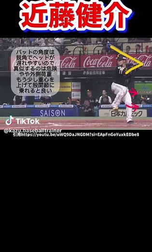 近藤健介のバッティングフォーム解析と解説