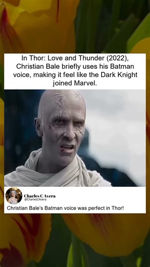 Christian Bale Channels Batman Voice in Thor 4