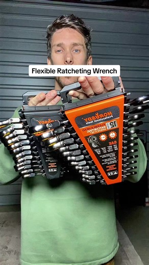 Professional Grade Flexible Ratcheting Wrench Toolset