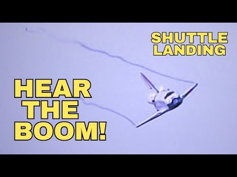 Double Sonic Booms! Space Shuttle Discovery Returns Home | STS-128