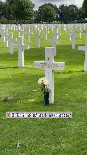 Today we remember World War II Medal of Honor recipient Lt. Col. Robert G. Cole, buried at Netherlands American Cemetery. His Medal of Honor citation reads: "For gallantry and intrepidity at the risk of his own life above and beyond the call of duty on 11 June 1944, in France. Lt. Col. Cole was personally leading his battalion in forcing the last four bridges on the road to Carentan when his entire unit was suddenly pinned down to the ground by intense and withering enemy rifle, machine-gun, mor