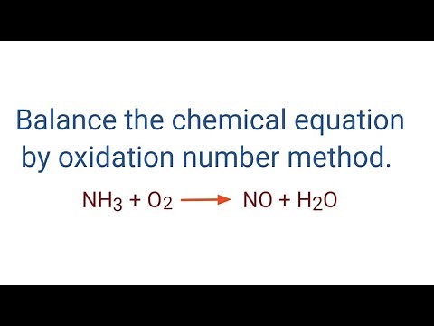 NH3+O2=NO+H2O balance the chemical equation by oxidation number method. nh3+o2=no+h2o