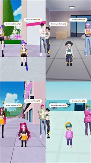 Baby Rumi Zoey Mira & Saja ask mom & dad #huntrix#golden#kpopdemonhunters#sodapop#roblox#rumi#mira