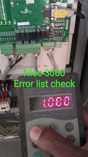 nice 3000 error list check #electrical #lift