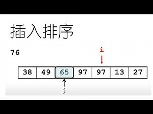 插入排序 insert sort