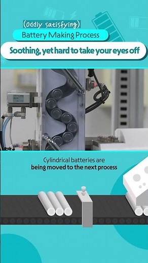 [How Batteries Are Made] Electrolyte-injected Batteries being moved to the next process