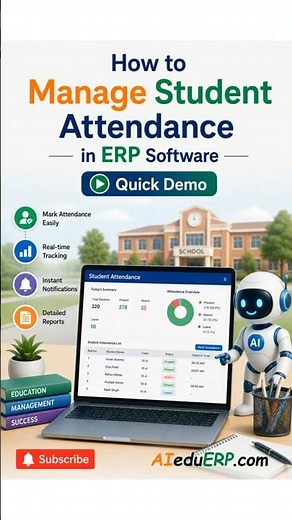 How to Manage Student Attendance in AI Edu ERP | Quick Demo