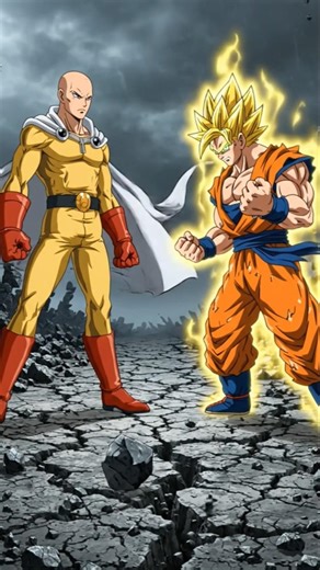 saitama and Goku fight script