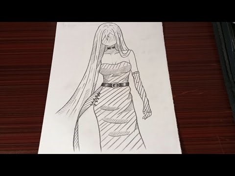 How to draw a girl step by step | how to draw a body | how to draw anime| how to draw