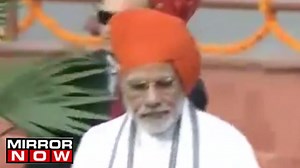 PM Narendra Modi Enters Red Fort