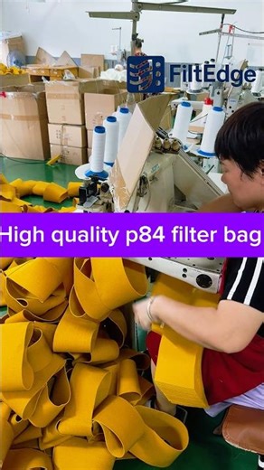 High Temperature P84 Filter Bags | FiltEdge Factory Production Line #SFFILTECH #FiltEdge