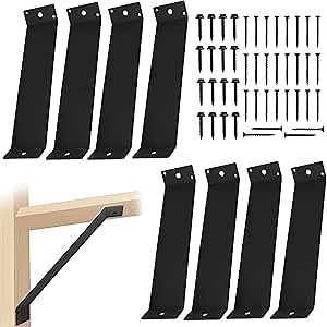 Amazon.com: 8PCS 45 Degree Angle Bracket 11" x 3" with 3.2mm Thickness, Heavy Duty Inside Mount Corner Braces for 4x4 6x6 Wood Post and Beam, Support Bracket for Pergola Gazebo Desk Edge Box DIY Projects