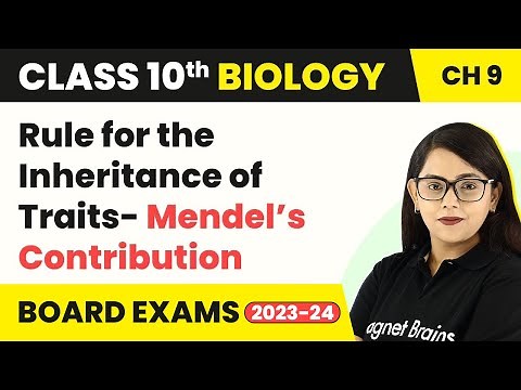 Class 10 Biology Chapter 9 | Rule for the Inheritance of Traits- Mendel’s Contribution