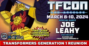 Transformers voice actor Joe Leahy to attend TFcon Los Angeles 2024