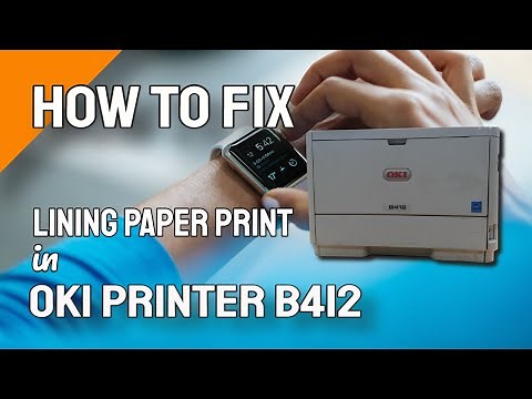 How to Fix Lining Paper Print in Printer OKI B412