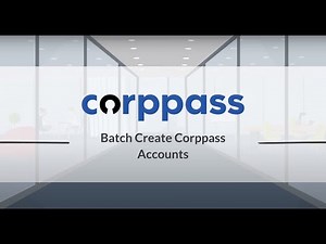 Corppass User Guide : Batch Create Accounts