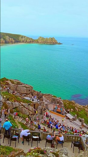 UNREAL Views at The Minack Theatre 😍 #minacktheatre #cornwall #uktravel
