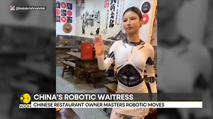 16K views · 184 reactions | Video of waitress in China puzzles the internet Is it a human acting like a robot? Ananya Dutta tells you more Watch more on wionews.com/videos #ViralVideo #RobotWaitress | WION | Facebook