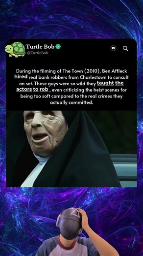 During the filming of The Town (2010), Ben Affleck hired real bank robbers because