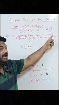 Word Problems Made EASY 😳🔥 | Linear Equations Trick 💡 | Class 10 Maths