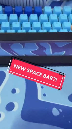 every little detail 💪🏻🔥new space bar by matrix keyboards #revampyourlook #revampyourlook #setup #keyboardclicky #newkeyboard