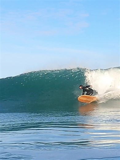 Sunrise Spring Surf! Find out more about the hollow wooden surfboards we are surfing by searching Otter Surfboards. All of our sustainable, hollow wooden surfboards are made using wood from local, regenerative woodlands and are intended for a lifetime of waves. Custom made or make your own. #surfing #mondaymotivation #cornwall #surf #surfboard