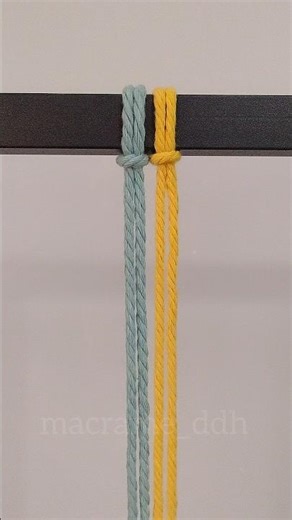 Viral Macrame Knot Tutorial 😍 | Easy DIY Pattern in Seconds #Shorts