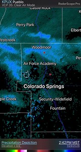 Snow picking up across the Pike Peak region. | Colorado Storm Chasers