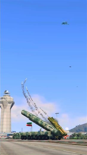 Typically Irani S-500 Vehicle Target By Israeli F-22 Kafir Fighter Jet In GTA-5 #shortvideo #short