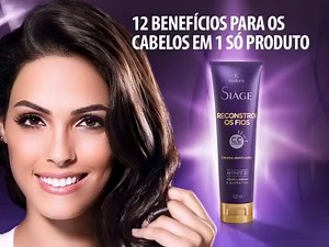 O sucesso do CC Cream chega agora para os seus cabelos! Aplique nos fios úmidos ou secos e modele do seu jeito para ter 12 benefícios com 1 só produto: 1. Brilho espelhado. 2. Até 24 horas sem frizz. 3. Proteção contra quebra. 4. Hidrata sem pesar. 5. Sela pontas duplas. 6. Antiumidade. 7. Proteção UV. 8. Antioxidante. 9. Reduz a porosidade dos fios. 10. Facilita a escovação. 11. Toque aveludado. 12. Acabamento impecável. Aproveite a promoção de lançamento de R$34,99 por R$28,99 no Ciclo 13! ;) 