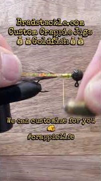 Custom Crappie Jigs (Goldfish) #crappiefishing #crappiejigs #fishing #crappie #fishinglife