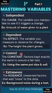 Research variables confusing you? 🤯 Let's fix that: independent, dependent, control & extraneous