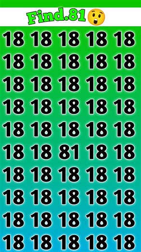 find 81 number #shorts #challenge #viral #trending