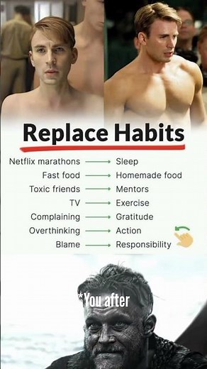 Replace your bad habits with these good habits 💪