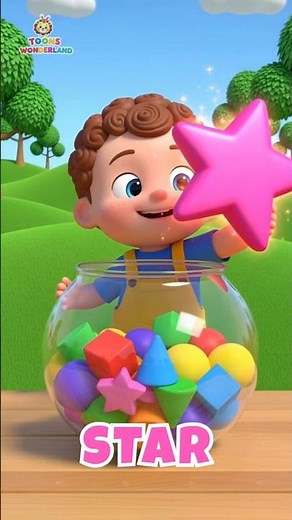 Shapes Cartoon | Learn Shapes for Kids | Nursery Rhymes & Baby Songs #shorts #cartoon #singalong