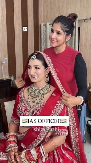 IAS ISHITA RATHI WEDDING MAKEUP FULL VIDEO 💫 #makeup #wedding 😍#trending #short#viral 🔥#emotional #🥰